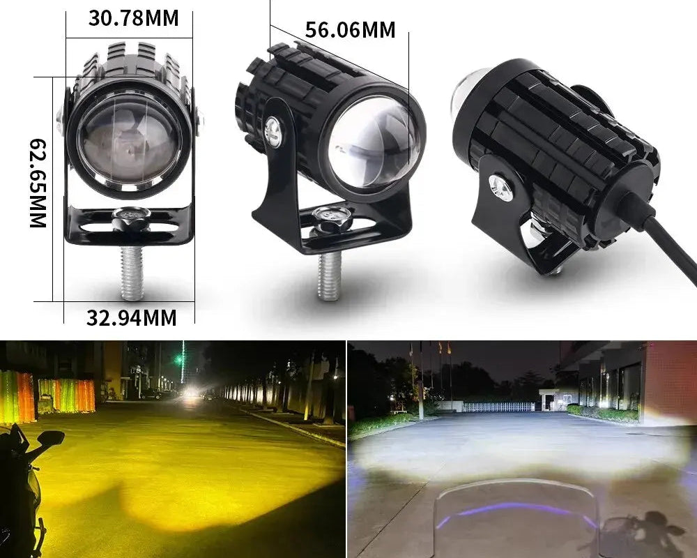 Focos LED Auxiliares para Moto – Uso de Apoyo y Visibilidad