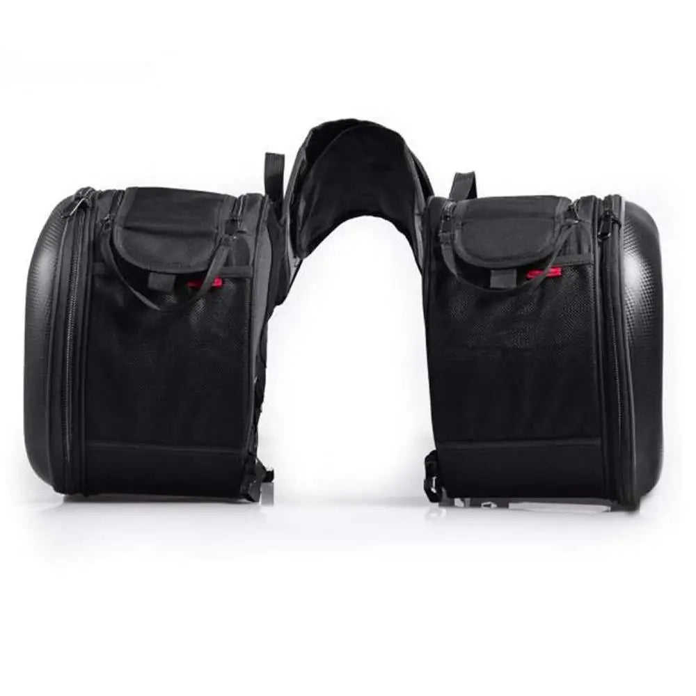 Par de Alforjas Blandas para Moto – Equipaje Lateral con Protector de lluvia