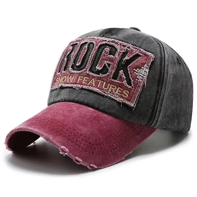 Gorra Moto Bordada Estilo Rock – Ajustable