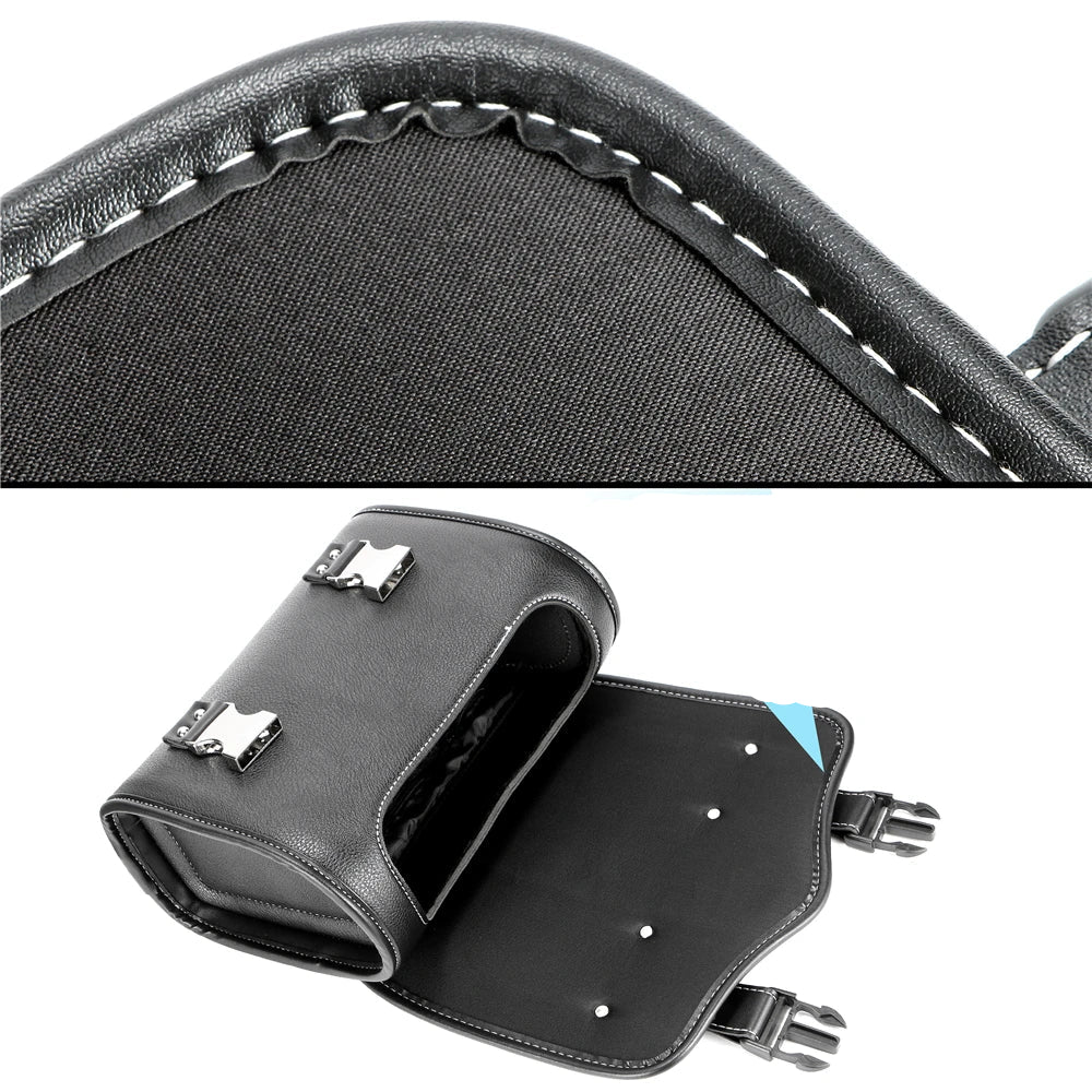 Alforja Universal para Moto – Bolsa Lateral de Cuero Sintético