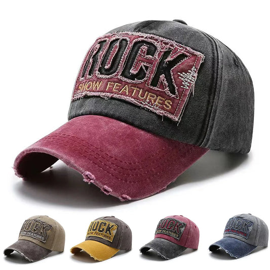 Gorra Moto Bordada Estilo Rock – Ajustable